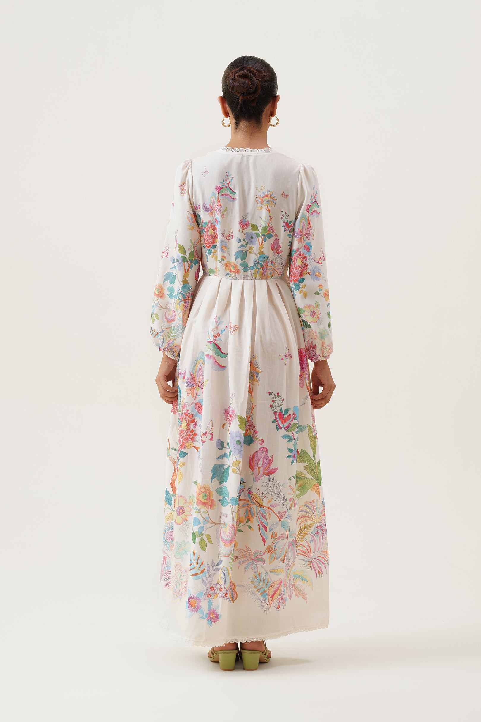 Flora Willow Button Down Maxi Dress