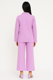 Cherry Bloom Lilac Embroidered Co-ord Set