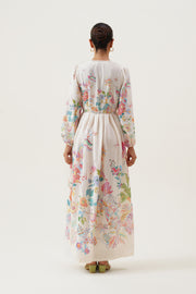 Flora Willow Button Down Maxi Dress