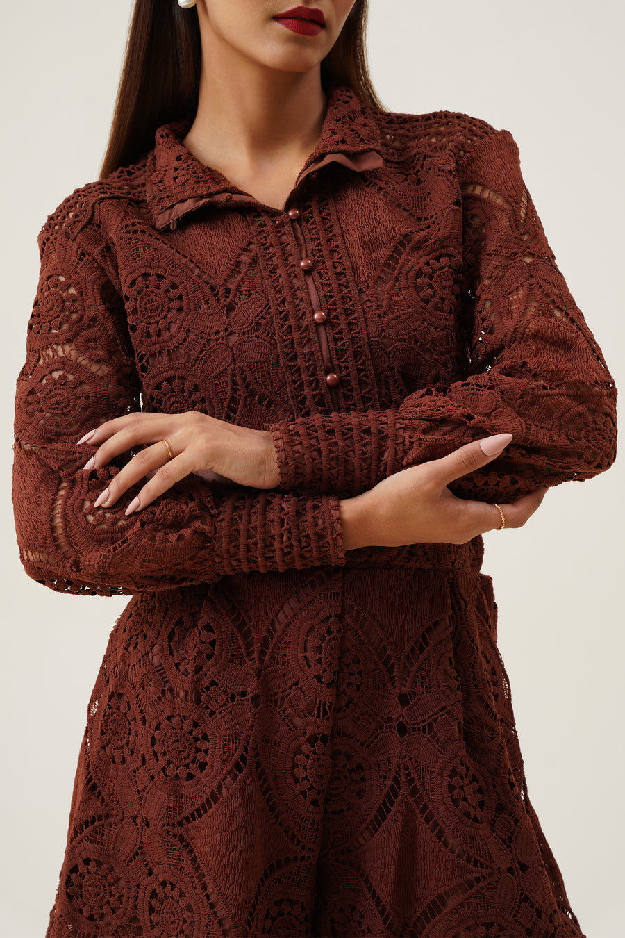Cocoa Lace Co-ord Set