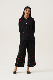 Black Heart Embroidered Co-ord set