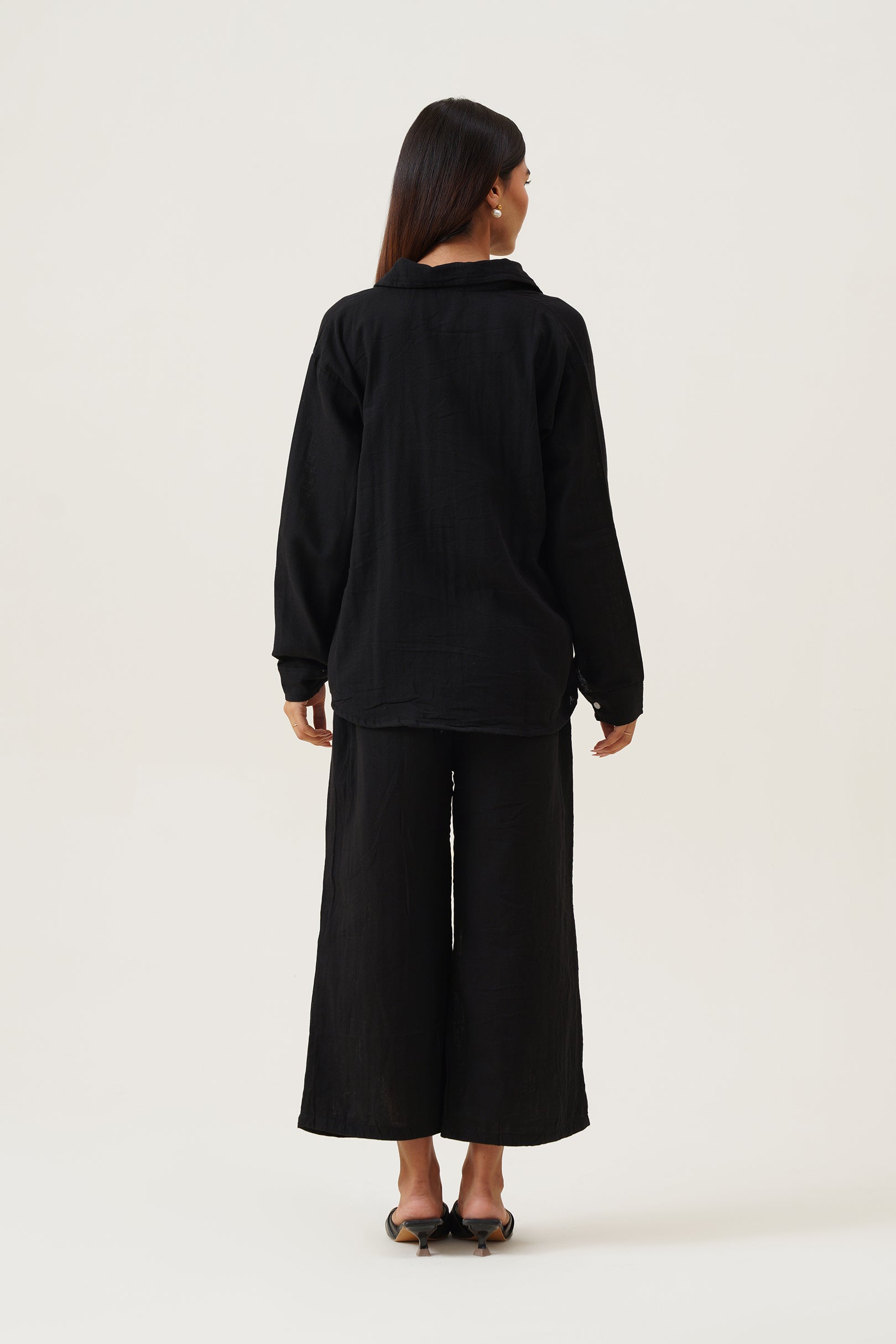 Black Heart Embroidered Co-ord set