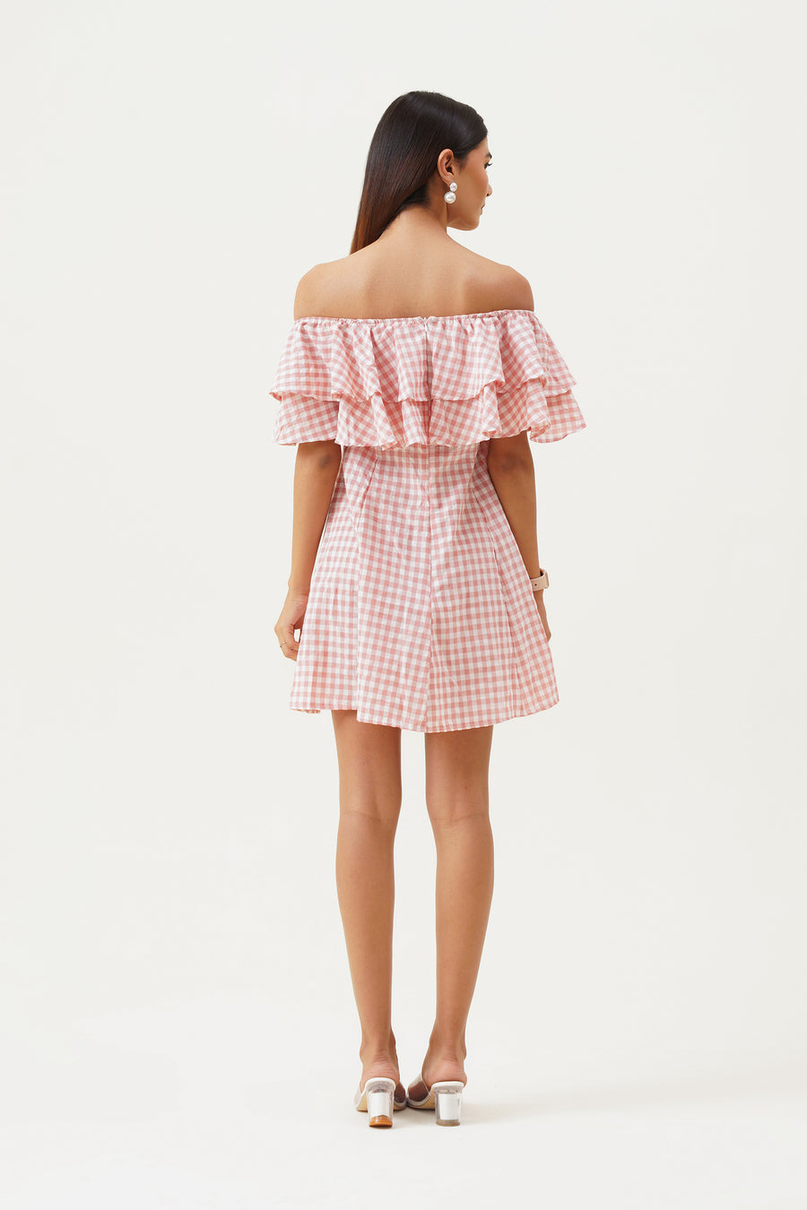 Rosie Ruffle Off Shoulder Dress