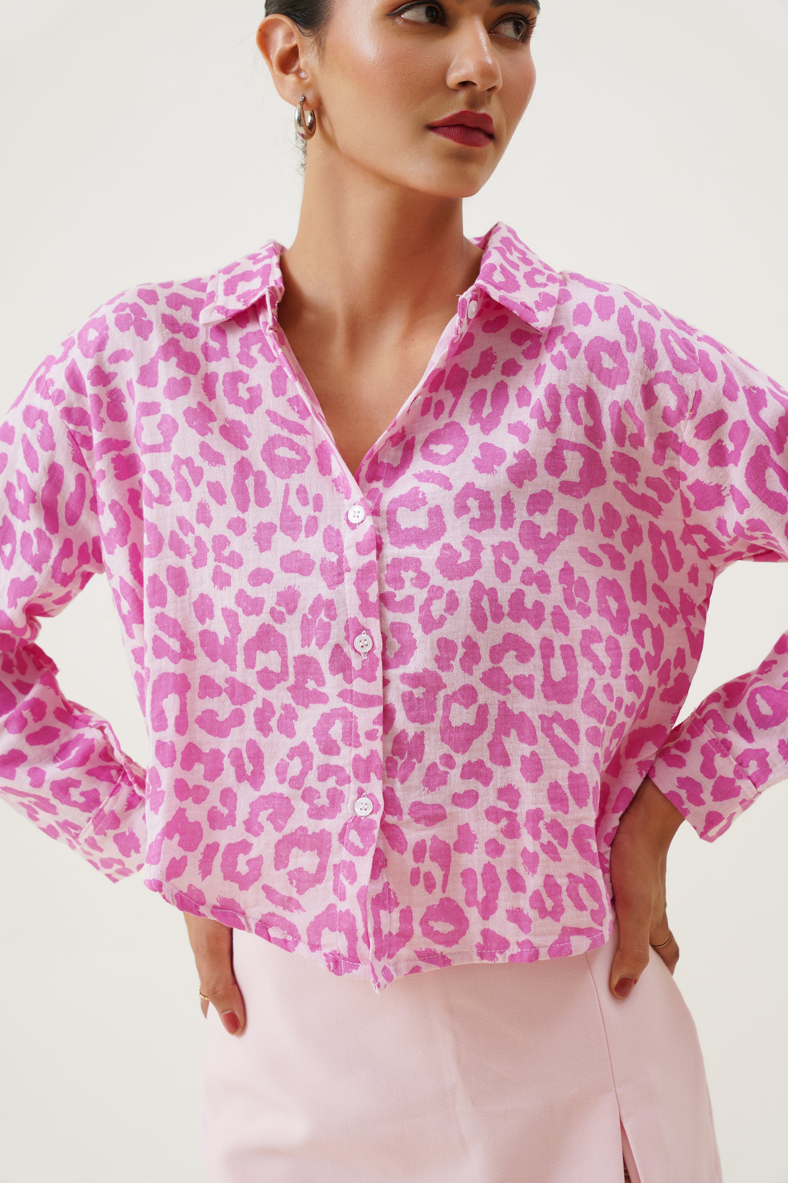 Pink Instinct Crop Shirt