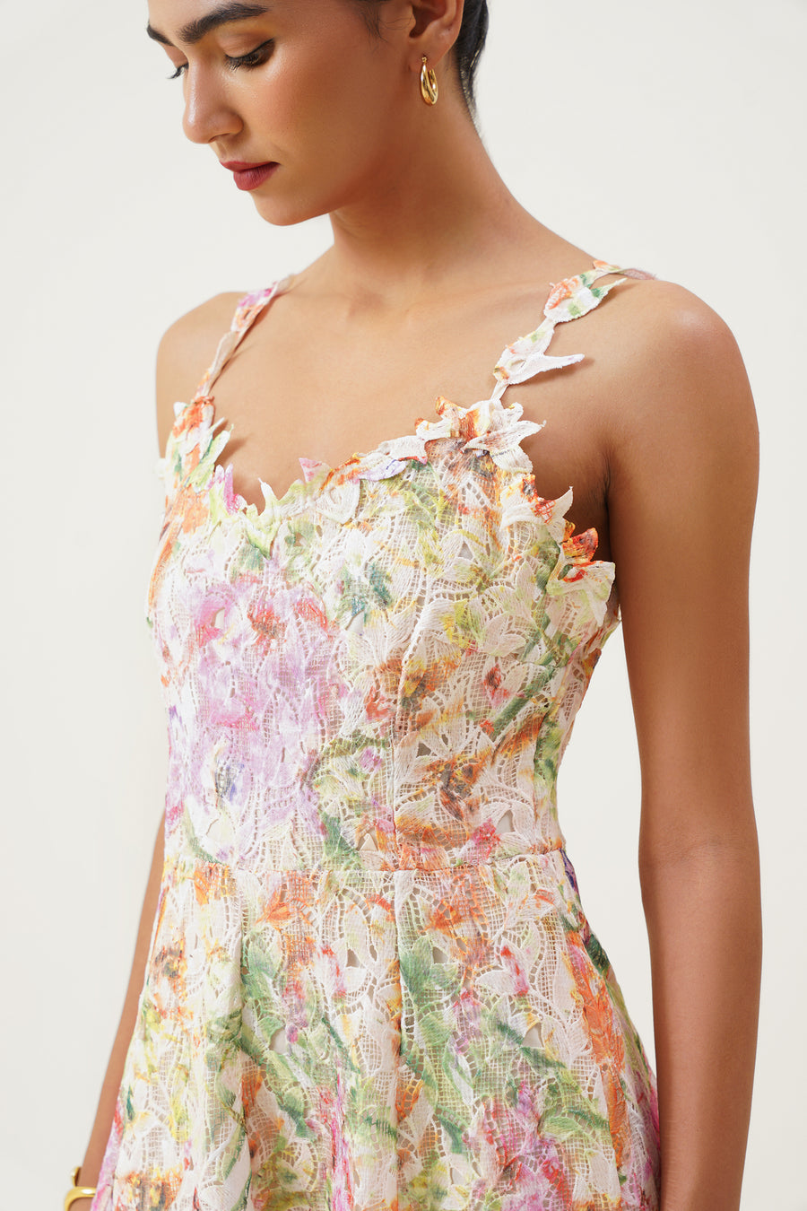 Petal Bloom Lace Maxi