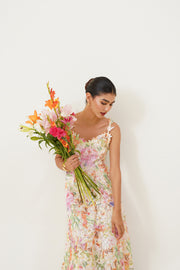 Petal Bloom Lace Maxi